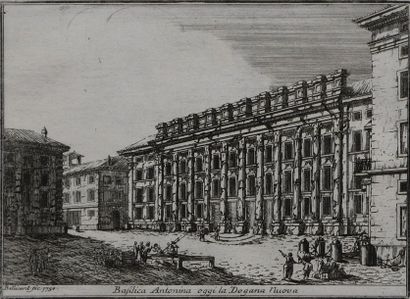 null [Rome] Jérôme Charles BELLICARD (1726-1786) Trois eaux-fortes jointe à la suite...