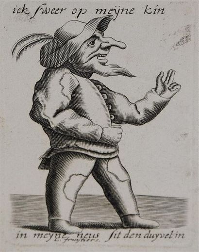 null D'après Jacques CALLOT (1592 - 1635) Environ 140 planches de diverses suites...