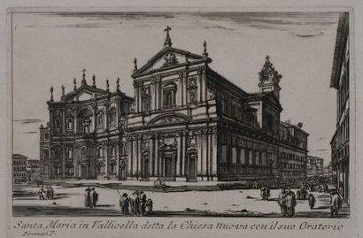 null [Rome] Giovanni Battista PIRANESI (1720 - 1778) Fontana dell'acqua Paola - Circo...