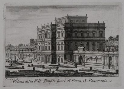 null [Rome] Giovanni Battista PIRANESI (1720 - 1778) Veduta della Villa Panfili -...