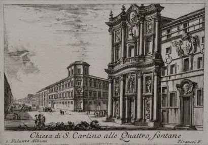 null [Rome] Giovanni Battista PIRANESI (1720 - 1778) Varie vedute di Roma - Chiesa...