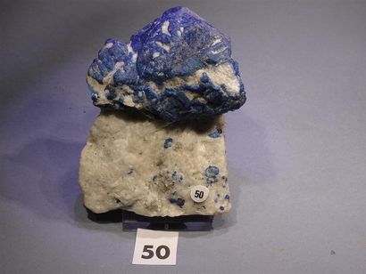 null CRISTAUX DE LAPIS LAZULI SAR E SANG AFGHANISTAN (9cm)