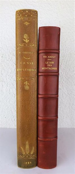 null ABOUT (E.). Le roi des montagnes. Paris, Jouaust, 1883. In-8, demi-chagrin framboise...