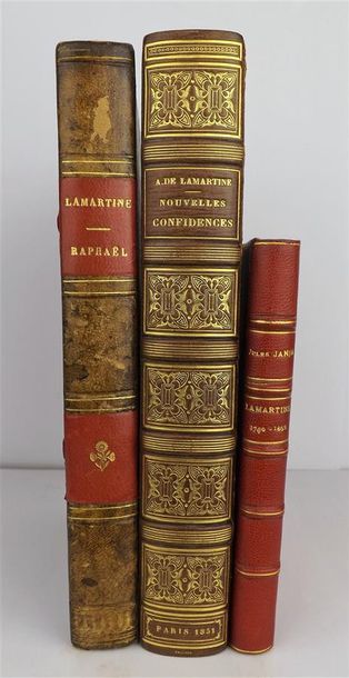 null LAMARTINE (A. de). Nouvelles confidences. Paris, Michel Lévy, 1851. In-8, demi-maroquin...