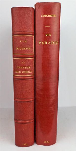 null RICHEPIN (Jean). La chanson des gueux. Paris, Dreyfous, 1885. In-4°, demi-chagrin...
