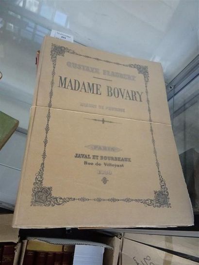 null FLAUBERT (Gustave) - Madame Bovary PAris, Javal et Bourdeaux, 1930 1 vol, illustré...