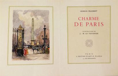 null PILLEMENT (Georges). Charme de Paris. Paris, Piazza, 1959. In-4° en feuilles...