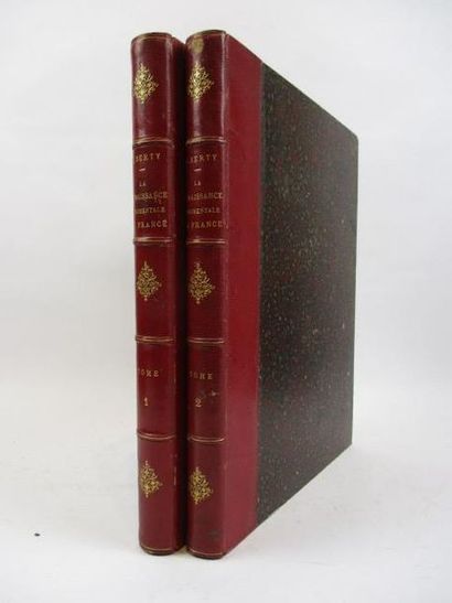 null BERTY (A). LA RENAISSANCE MONUMENTALE EN FRANCE. Paris, Morel, 1864. 2 volumes...