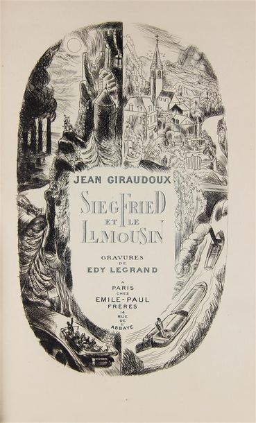 null GIRAUDOUX (J). Siegfried et le limousin. Paris, Emile-Paul frères, 1928. In-8,...
