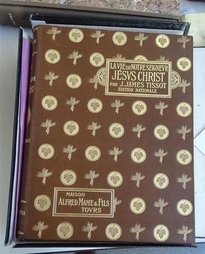 null J. TISSOT - La vie de notre seigneur Jésus Christ Tours Deux tomes en deux ...