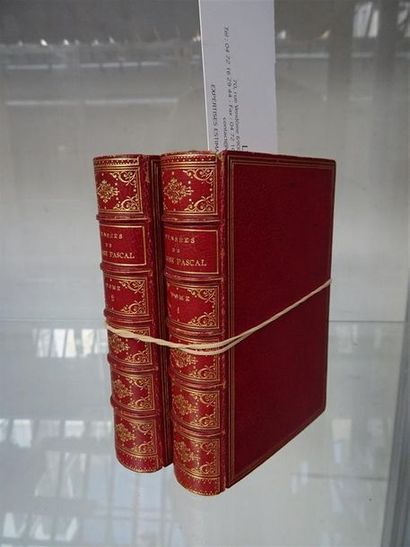 null PASCAL (Blaise) - Pensées Paris, Plon, 1873 2 petits volumes in-8, l'un des...