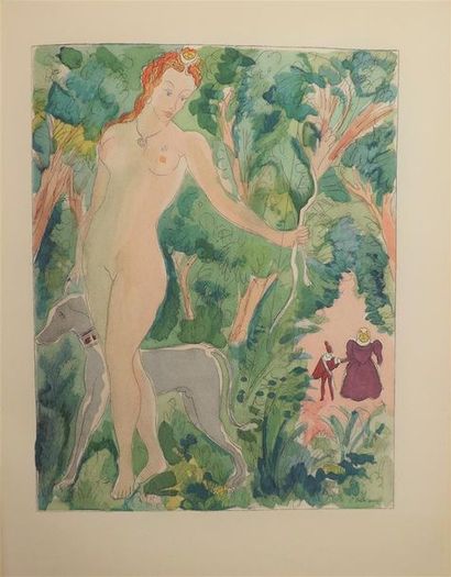 null [DARAGNÈS] - GOETHE. Faust. Paris, éditions de la Roseraie, 1924. In-4° broché....