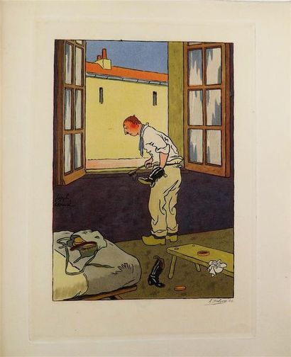 null [HÉMARD (J.)] - COURTELINE (G.). Les gaités de l'escadron. Paris, Javal, 1926....