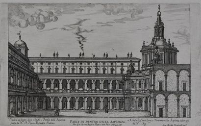 null Giovanni Battista FALDA (1648 - 1678) Views of Roman churches Etching water....