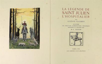 null FLAUBERT (Gustave). LA LEGENDE DE SAINT JULIEN L'HOSPITALIER. Illustrée par...