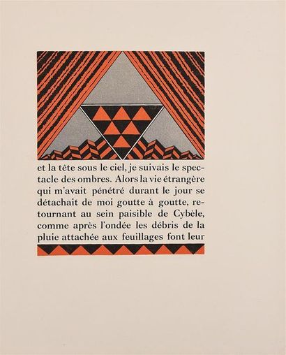 null GUERIN. (Maurice de). LE CENTAURE. Lyon, le Cercle Gryphe, 1929. In-4°, en feuilles,...