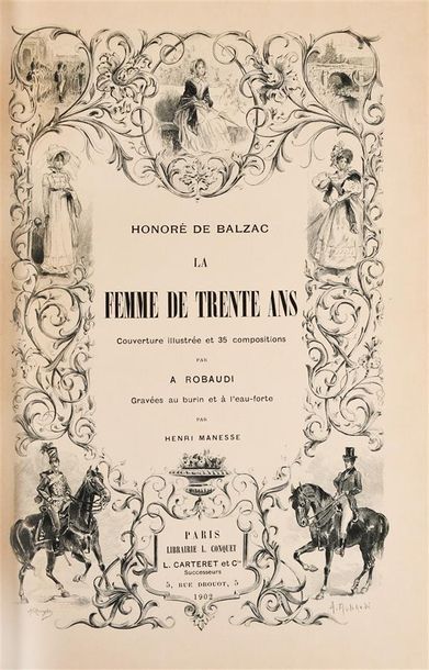 null BALZAC (Honoured of). THE WOMAN IN HER THIRTIES. Paris, Conquet - Carteret,...