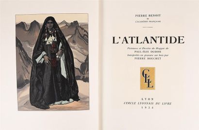 null BENOIT (Pierre). L'ATLANTIDE. Lyon, Cercle Lyonnais du Livre, 1934. In-4°, maroquin...