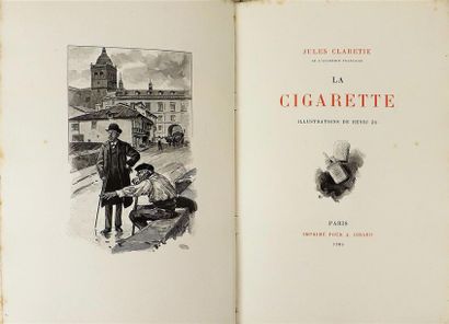 null CLARETIE (Jules). THE CIGARETTE. Paris, Printed for E. Girard, 1906. In-8, half...