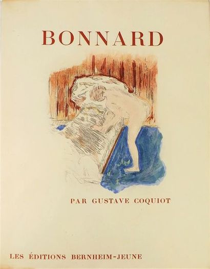 null COQUIOT (Gustave). BONNARD. Paris, Bernheim-jeune, 1922. In-folio broché, couverture...