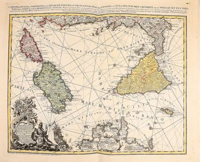 null ATLAS composite, (Geographicus Major and Germaniae), mostly engraved by Jean-Baptiste...