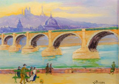 Jean BESSON (XXe siècle) Pont de la Guillotière...
