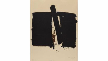 André MARFAING (1925-1987) André MARFAING (1925-1987) Composition noire Lithographie,...