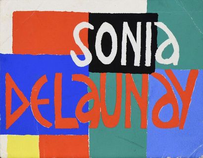 Sonia DELAUNAY (1885-1979) Sonia DELAUNAY (1885-1979) Sans titre, carte de vœux pour...
