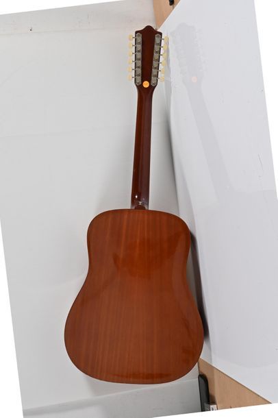  Guitare ZERO SETTE, Italie, modèle Jumbo 12, 12 cordes, naturelle, avec valise