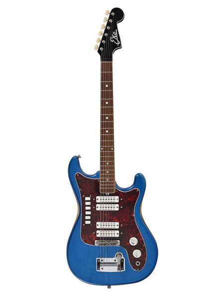  Guitare EKO, Condor 820, 4V , Italie, 4 micros, années 1964/65, bleue paillettes...