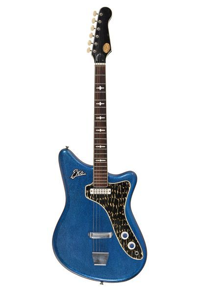 null Guitare EKO 500/V1, Italie, 1 micro, Sparkle Blue