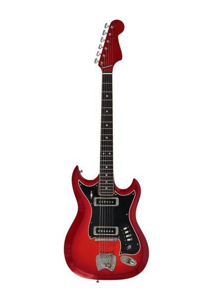 null Guitare HAGSTROM II, sans label, modèle Retroscape, 2 micros rouge n°22173,...