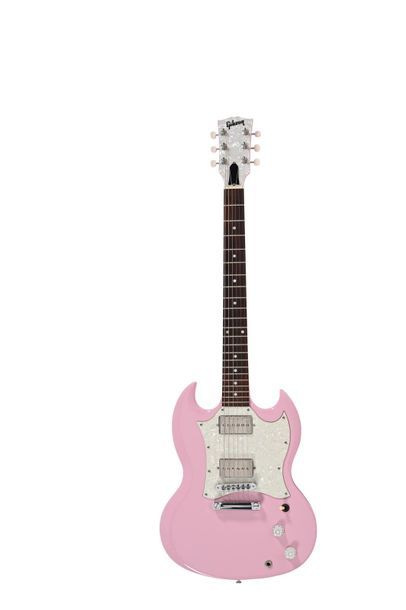 null Guitare GIBSON SG (USA) Rose 2 micros n°027359654 avec housse, année 2005, ...