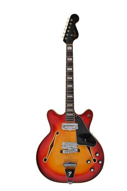 null Guitare FENDER, USA : Fullerton, Coronado II d’origine,demi-caisse, année 1973/74,...
