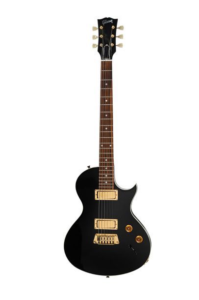 null Guitare GIBSON USA Hawk Landmark, 2 micros, n°903006576, année 1990, noire avec...