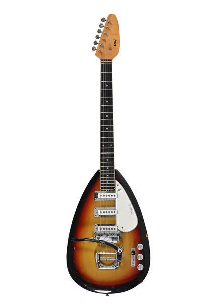  Guitare VOX, Italie, modèle Mark 6 , années 1960, 3 micros, sunburst 