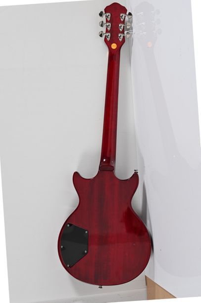  Guitare HOFNER, Allemagne, modèle Lotorama, 2 micros, manche collé, rouge naturelle...