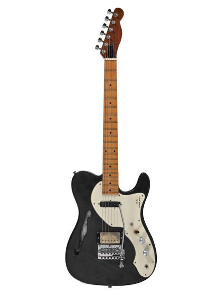 Guitare style FENDER Thinline, 2 micros,...