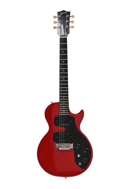  Guitare GIBSON Challenger , année 1983, USA, manche vissé, 2 micros, rouge 