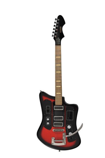 null Guitare FORMATA, URSS, modèle Solo, années 1960, 3 micros, redburst avec ho...