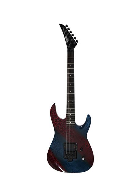 null Guitare HOHNER ST Victory, 1 micro, rouge et bleu avec housse
