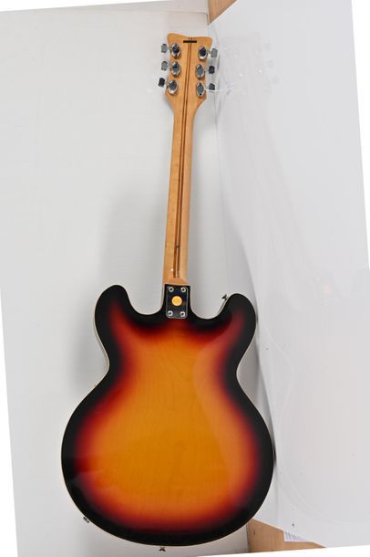 null Guitare WELSON, Italie, demi-caisse, modèle DC3, Jazz, 3 micros, années 1960,...