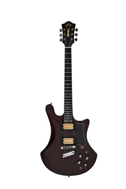 null Guitare GUILD série S 300 D, 2 micros, n°166243, année 1980, brune foncée avec...