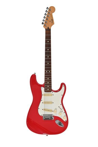 null Guitare SQUIER, USA, Années 1999, Stratocaster, 3 micros, rouge