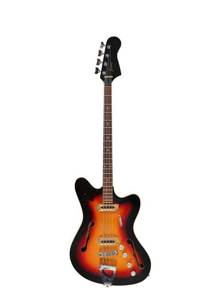 null Guitare Basse FRAMUS, Allemagne, modèle TV Star Bass 5/151, années 1960, demi-caisse,...