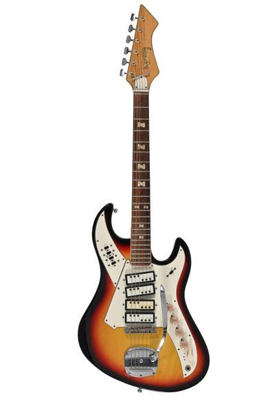 null Guitare NORMA, Japon, années 1960, 4 micros, sunburst