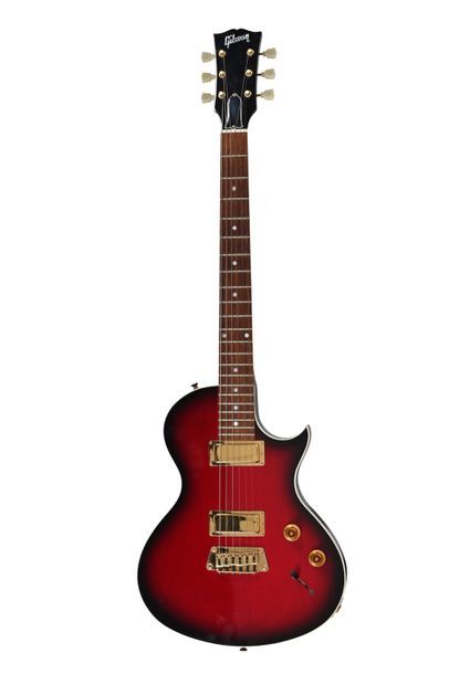 null Guitare GIBSON USA Hawk Landmark, 2 micros, n°9286367, année 1993, sequoia red...