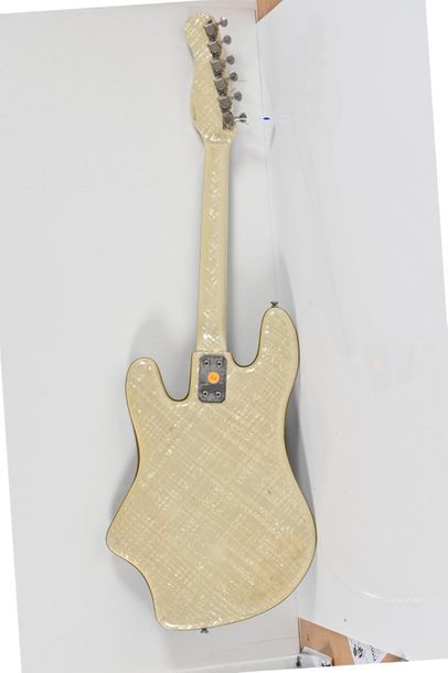 null Guitare CRUCIANELLI Elli Sound, Italie, années 1960, 4 micros, Sparkle blue...