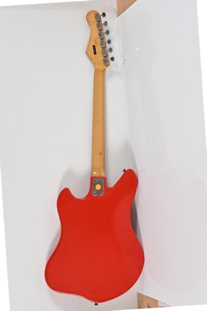 null Guitare WELSON Super Jazz, Italie, années 1960, 3 micros, rouge 