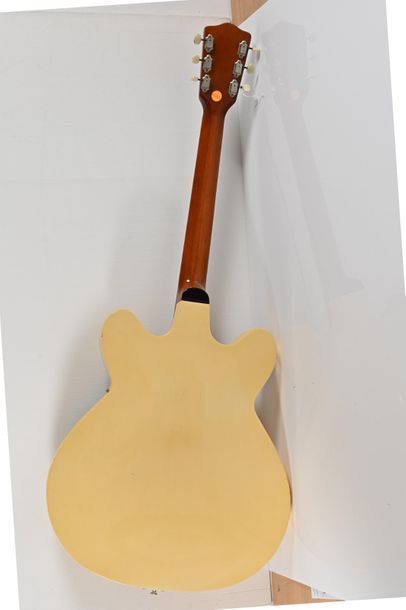  Guitare Jazz FRAMUS, demi-caisse, modèle Sorento, 2 micros, beige